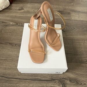 Steven New York Jercy Sandal in Cafe Lucite